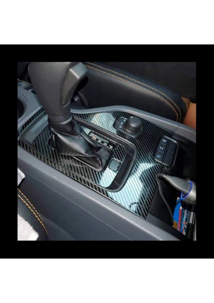 Ford Ranger Everest Endeavor 2015+ Karbon Fiber Paslanmaz Çelik Dişli Vardiyalı Panel Kapak Döşeme Çerçevesi Dekoru (Yurt Dışından) fiyatları