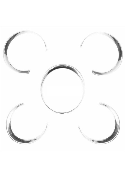 Porsche Için 2x Cayenne 958 2011-2018 Gümüş Araç Gösterge Tablosu Ölçer Yüzük Kapakları Trim Iç Dekorasyonu (Yurt Dışından) fiyatları