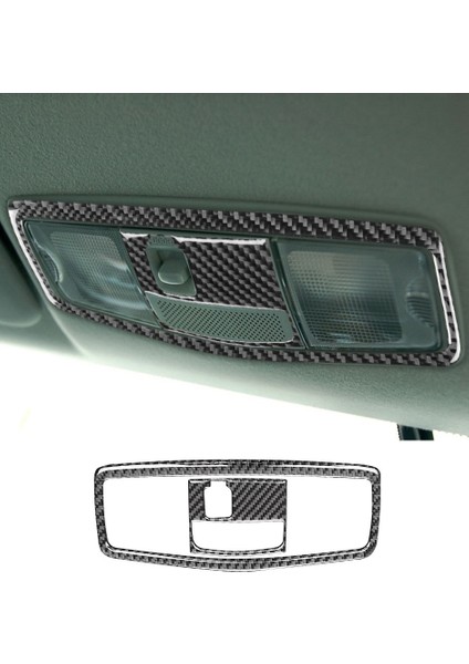 Mitsubishi Lancer 2008-2015 Karbon Fiber Araba Ön Okuma Işık Paneli Lamba Çıkartması Kapak Trim Çerçeve Aksesuarları Bir (Yurt Dışından) fiyatları