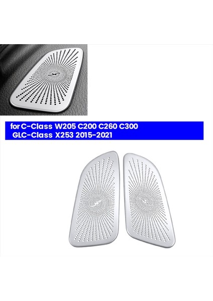 Araba Gösterge Tablosu Korna Kapak Hava Çıkış Trim Mercedes Benz Glc C-Sınıfı W205 C260 C200 X253 2015-2021 Hoparlör Kapağı (Yurt Dışından) fiyatları