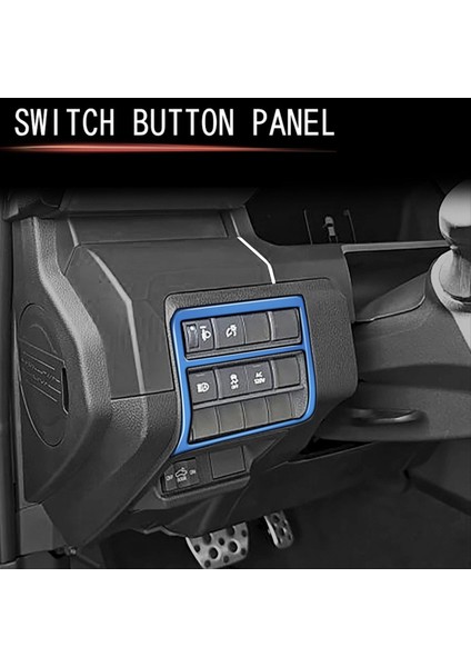 Araba Çok Fonksiyon Anahtarı Panel Trim Çerçeve Kapak Toyota Tacoma 2024 Araç Iç Aksesuarları Mavi (Yurt Dışından) modelleri