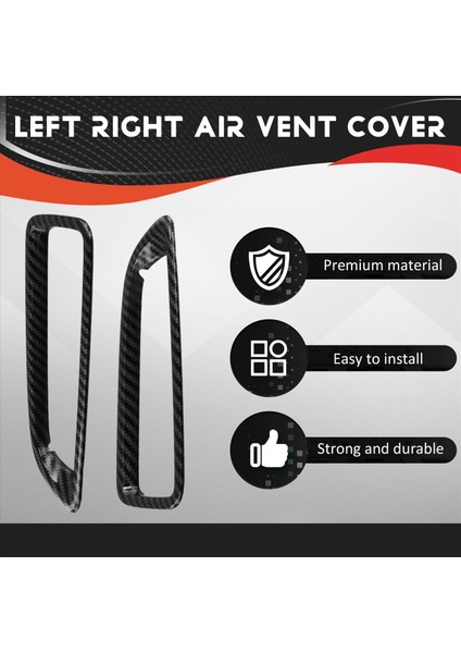 Araba Sol Sağ Yan Gösterge Tablosu Hava Kapağı Trim Dekorasyon Byd Cout / Byd Atto 4 Için Karbon Fiber Renk (Yurt Dışından) fırsatları