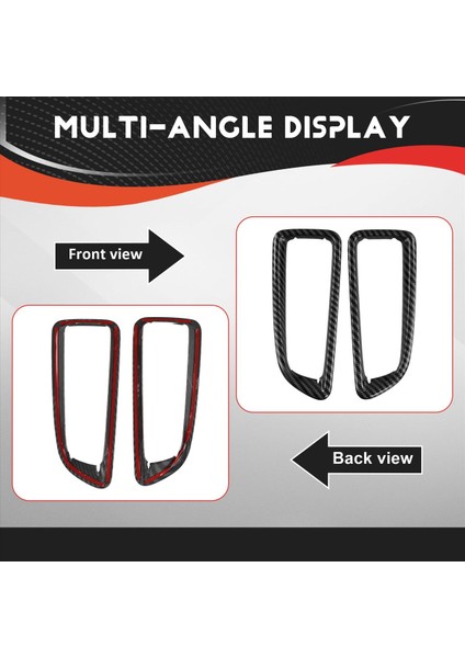 Araba Sol Sağ Yan Gösterge Tablosu Hava Kapağı Trim Dekorasyon Byd Cout / Byd Atto 4 Için Karbon Fiber Renk (Yurt Dışından) indirimleri