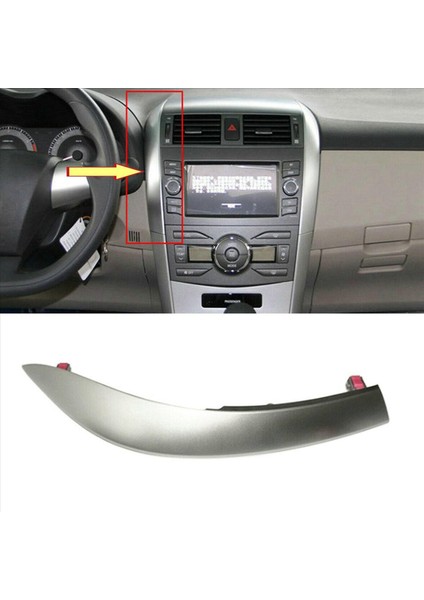 Toyota Corolla Altis Için 8pcs Gösterge Tablosu Trim Kapak Şeridi 2009 2012 2011 2012 2012 Merkezi Kontrol Araba Stili (Yurt Dışından) modelleri