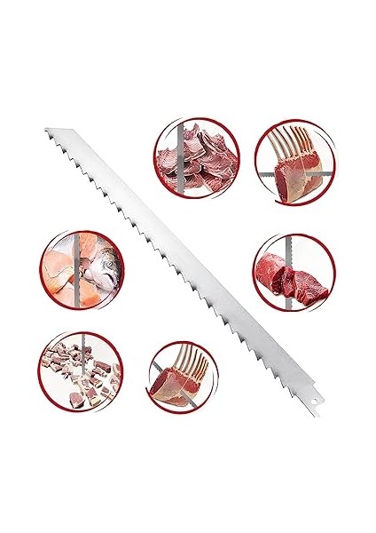 Tilki Kuyruğu Kılıç Et Kemik Kesme Testeresi Paslanmaz Çelik Bıçak Buz Kesme Bıçağı Ağzı Ucu 30 cm modelleri