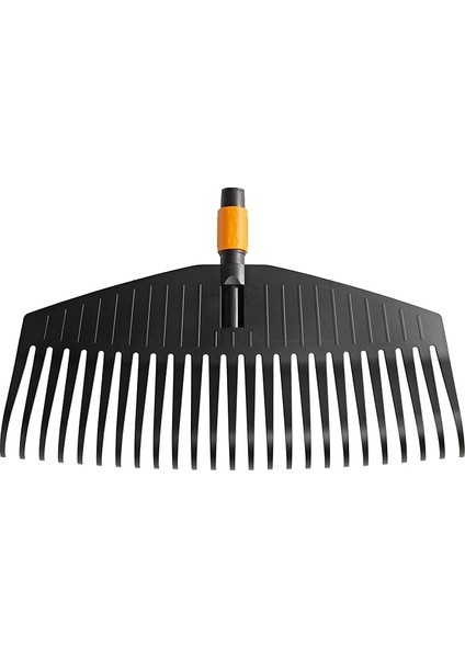 Quikfit, 1000642 Yaprak Süpürgesi, Alet Başlığı, 25 Dişli, Genişlik: 50 Cm, Plastik Dişler, Siyah/turuncu,