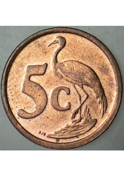 Güney Afrika Cumhuriyeti 5 Cent 2003 Mavi Turna Temalı. Çilaltı. fiyatları