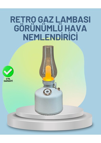 Renkli LED Işıklı Gaz Lambası Aroma Terapi Mist Maker