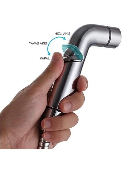 Spiralli Taharetmatik Taharet El Duşu Debi Ayarlı KTS101 fiyatları