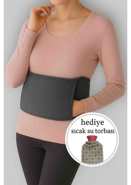 Sıcak Su Torbası Belden Bağlamalı Peluş Kılıfı Su Torbası Hediye