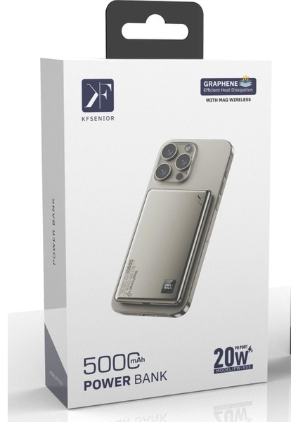 CPT83 PW555 5.000 Mah Dijital Göstergeli 18W Type-C ve 15W Kablosuz Şarj Pd Hızlı Şarj Magsafe fiyatları