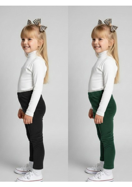 2li Kız Çocuk Fitilli Kadife Tayt - Rahat Kışlık Esnek Leggings fiyatları