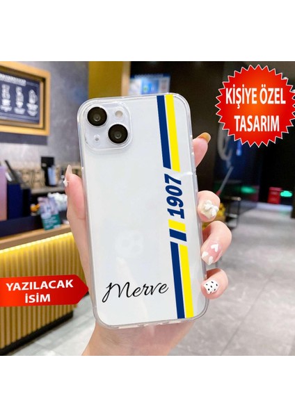 Iphone 15 Plus-Iphone 14 Plus Uyumlu Kişiye Özel Isim Eklenebilir Desenli Şeffaf Silikon Kılıf fırsatları