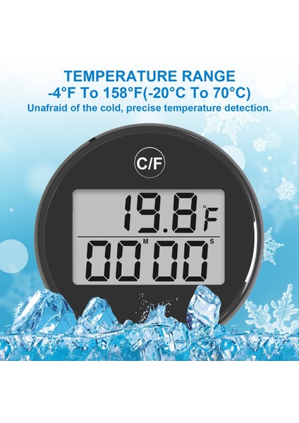 Su Banyo Termometresi Küçük Yüzer Su Geçirmez Buz Banyo Termometresi LCD ile Sergi Dergisi Su Geçirmez Soğuk Dalma (Yurt Dışından) fiyatları