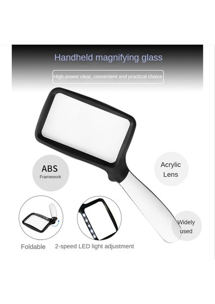 2 Adet Katlanır Elde Taşınır Büyüteç Cam Yaşlılar Okuma Gazete Yüksek Tanımlı Akrilik Büyüteç (Yurt Dışından) indirimleri