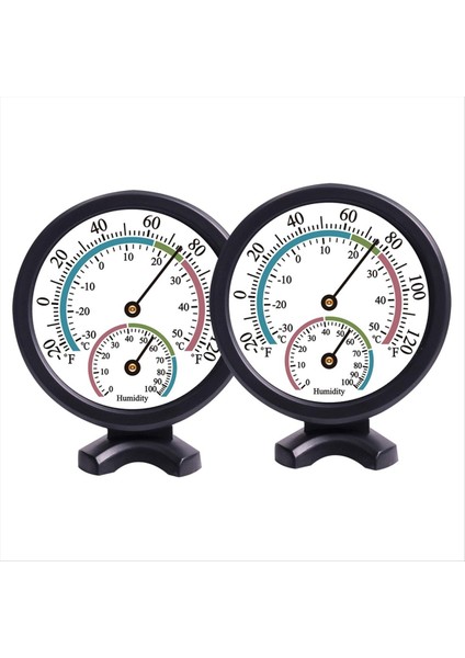 2pcs Mini Iç Mekan Termometresi Higrometre 2 1 Sıcaklık Nemi Duvar Için Dış Mekan Monitör Göstergesi Siyah (Yurt Dışından)