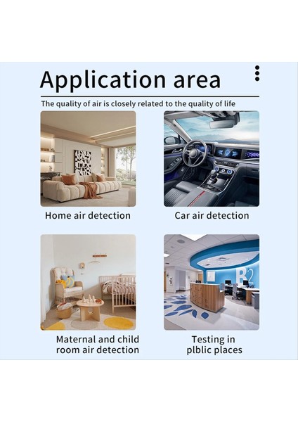 Taya Wıfı Hava Kalitesi Ölçer Hcho Tvoc Karbon Monoksit Co2 Pm2 5/10 Test Cihazı Taşınabilir Sıcaklık Nem Dedektörü Siyah (Yurt Dışından) modelleri