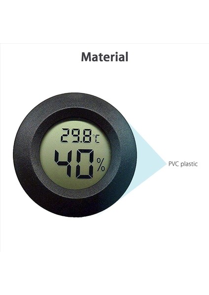 25 Paket Higrometre Termometre Dijital LCD Monitör Nem Ölçer Göstergesi Nemlendiriciler Için (Yurt Dışından) fiyatları