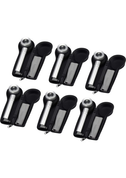 6x Elde Taşınan 45X Katlanır Keten Test Cihazı Metal Büyüteçler Bez Iplik Karşı Büyüteç Işık Kalibrasyonu (Yurt Dışından)