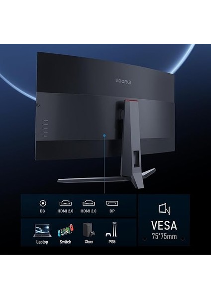 31.5 Inç Bilgisayar Monitörü Qhd 1440P Ultrageniş Oyun Monitörü 170Hz Va 1500R Monitör, Ultra Ince, HDMI X2 /dp, Vesa Uyumlu, Eğim Ayarı, Göz Koruma indirimleri