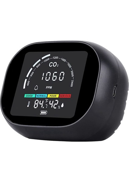 Co2 Hava Kalitesi Monitörü Iç Mekan Karbon Dioksit Dedektörü Co2 Alarm Metre 400-5000 Ppm Hcho Tvoc Nem (Yurt Dışından)