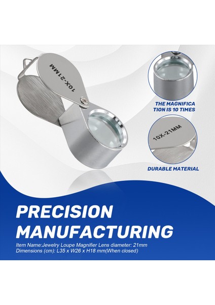 Kuyumcu Kuyumcu Loupe Büyüteç Göz Büyüteç Camı 10X 21MM (Yurt Dışından) indirimleri