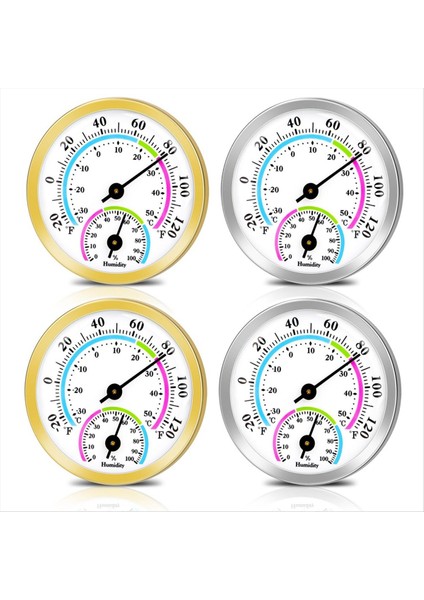 4pcs Mini Termometre Higrometre 2&#39 Den 2 Kapalı Dış Sıcaklık Nem Monitörü Ev Ofis Bahçe (Yurt Dışından)