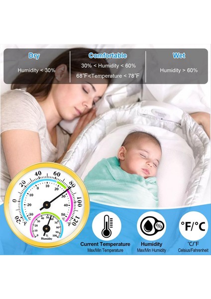 4pcs Mini Termometre Higrometre 2&#39 Den 2 Kapalı Dış Sıcaklık Nem Monitörü Ev Ofis Bahçe (Yurt Dışından) modelleri