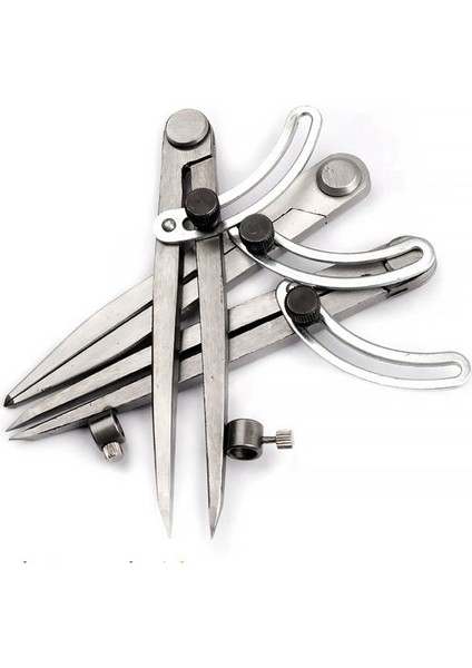 130MM Kanatlı Gösterge Aralığı Göstergesi Pusula Ahşap Işleme Scribrel Çelik Baş Kenar Cihazı Ayarlanabilir (Yurt Dışından) modelleri