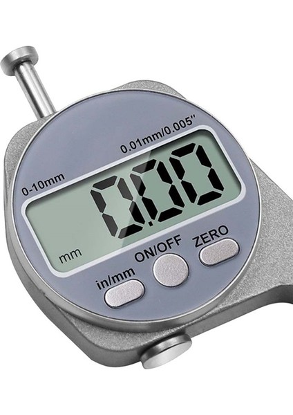 Mini Hassas Dijital Kalınlık Göstergesi Ölçer Test Cihazı Mikrometre Kalınlığı Sivri Başlık 0 - 10 mm Dirsek Stili (Yurt Dışından)