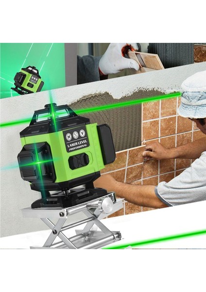 Pracmanu 16 Satır 4d Kablosuz Uzaktan Kumanda Yeşil Çizgiler 2 Pil ile Lazer Seviyesi Kendi Kendine Seviye Eu Fişi (Yurt Dışından) modelleri