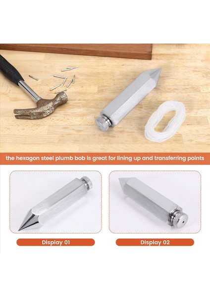 Altıgen Çelik Plumb Bob Genel Seviye Plumb Bob 4 5 M Messenger Düz Seviye Ayarlayıcı ile Surveyörler Için Kazı (Yurt Dışından) indirimleri