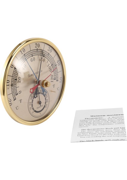 2pcs 5inch Min Maks Termometre Higometre Duvar Montajı Duvar Analog Yağmur Sıcaklığı Nem Ölçer (Yurt Dışından) fiyatları