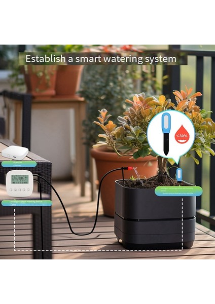 Tuya 2-1 Arada Toprak Nem Ortam Sıcaklık Test Ölçer Bitki Akıllı Ölçüm Aleti Bitki Bahçecilik Aracı (Yurt Dışından) fiyatları