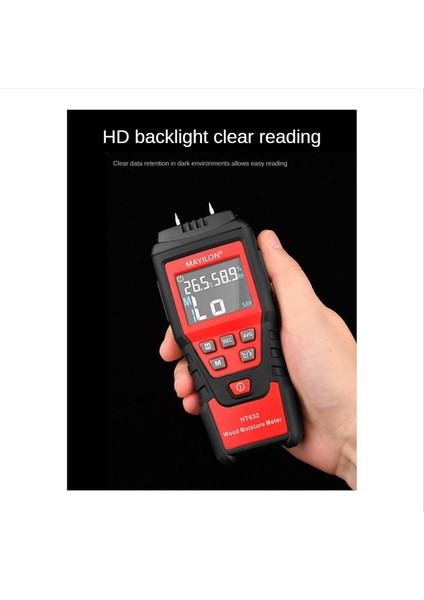 Mayilon HT632 Ahşap Nem Ölçer Duvar Su Test Cihazı Dijital Nem Metre Iki Pin Higometre Beton Dedektörü (Yurt Dışından) modelleri