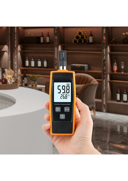 Endüktif Dijital Sıcaklık ve Nem Ölçer Ölçüm Aralığı 0-100%RH -20-80 ℃ Sıcaklık Nem Monitörü (Yurt Dışından) fiyatları