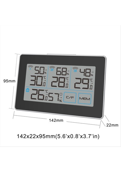 Sıcaklık ve Nem Sensörü Dijital Termometre Iç Mekan Higometre Sıcaklık Nem Dijital Hava Monitörü (Yurt Dışından) modelleri