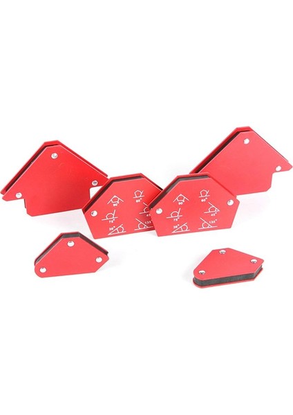 6pcs Prestor Güçlü Manyetik Kaynak Konumlandırıcısı Manyetik Çok Açılı Kaynak Armatürü Sağ Açılı Mıknatıs Kaynak Aracı (Yurt Dışından)