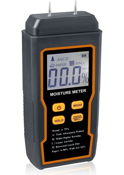 Ahşap Nem Ölçer Dijital Nem Test Cihaz El Tipi Iğne Nem Dedektörü Yakacak Odun Duvar Kağıdı Alçıpan (Yurt Dışından) modelleri