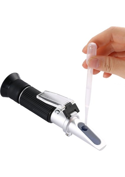 Elde Taşınır Bira Refraktometresi 0-32% Brix Spesifik Ağırlık 1 000-1 120 Ev Demleme Refraktometre Test Cihazı Çift Ölçek (Yurt Dışından)