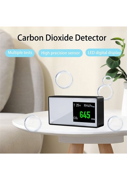 Hava Kalitesi Monitörü 3 Iç Mekan Rv Ofisi Için 1 Çok Fonksiyonlu Karbon Dioksit Dedektörü Co2 Monitörü (Yurt Dışından) fiyatları