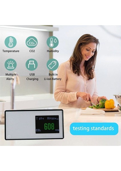 Hava Kalitesi Monitörü 3 Iç Mekan Rv Ofisi Için 1 Çok Fonksiyonlu Karbon Dioksit Dedektörü Co2 Monitörü (Yurt Dışından) modelleri