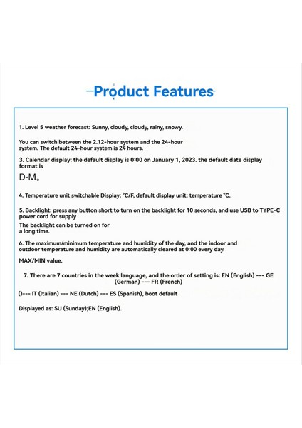 Kapalı Dış Termometre Higrometre Kablosuz Hava Istasyonu Ev Hava Tahmini Saat Hava Istasyonları (Yurt Dışından) indirimleri