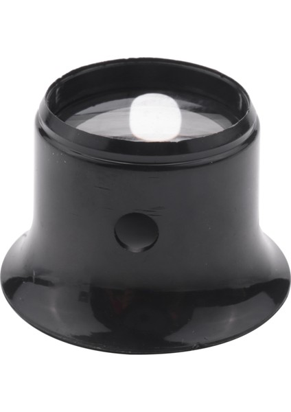 Saatçi Loupe 10 Kat Büyüteçli Cam Kuyumcu Mercek Lens Siyah (Yurt Dışından)