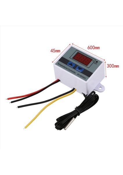 18PCS 220V 10A Dijital LED Sıcaklık Denetleyicisi Termostat Kontrol Anahtarı Prob (Yurt Dışından)