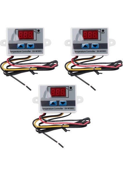 3pcs XH-W3001 Dijital LED Sıcaklık Denetleyici Modülü Dijital Termostat Anahtarı Termostat (12V 10A 120W) (Yurt Dışından)