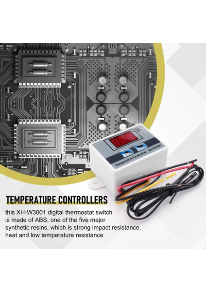 3pcs XH-W3001 Dijital LED Sıcaklık Denetleyici Modülü Dijital Termostat Anahtarı Termostat (12V 10A 120W) (Yurt Dışından) fırsatları
