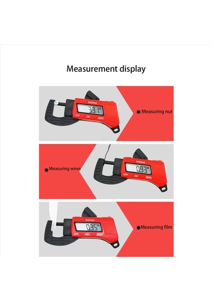 3 Pc 0-12 7mm Plastik Karbon Fiber Kompozitler Dijital Kalınlık Kaliper Mikrometre Göstergesi (Yurt Dışından) fırsatları