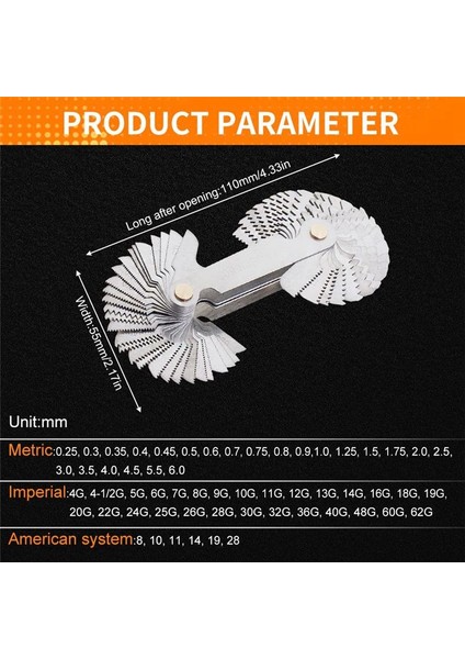 Metrik Abd Sae Vidalı Gösterge + 60 Derece Metrik Gösterge Aracı Seti (Yurt Dışından) modelleri