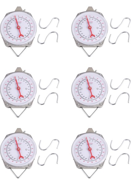 100KG 220LBS Asma Ölçek Kapasite Alaşım Mekanik Asma Ölçekler 12 Kanca (Yurt Dışından)